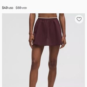Navy Lululemon tennis skirt